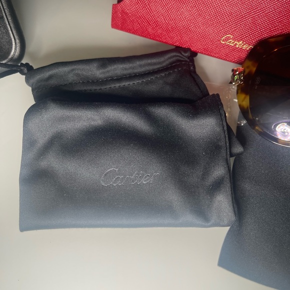 NWT Authentic Cartier Gold and Tortoise Sunglasses. - Picture 12 of 15